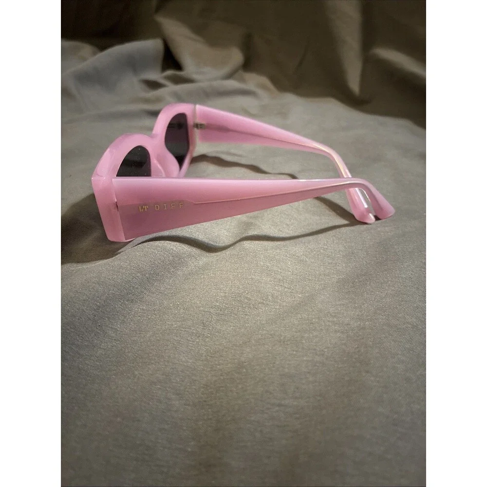 Diff Eyewear 55-20-148 Kai Purple Pink Chunky Thin Sunglasses Summer Beach Punk